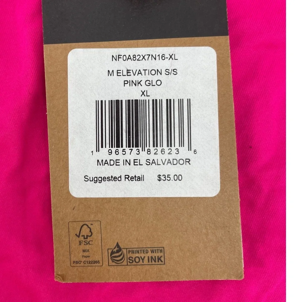 The North Face T-Shirt Circular Design XL Pink NWT